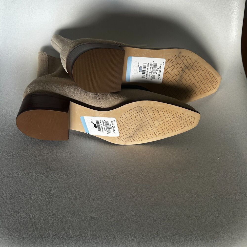 Cole Haan Beige Leather Ankle Booties - Picture 3 of 3